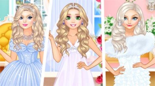 Wedding Style Cinderella vs Rapunzel vs Elsa | Online hra zdarma |  